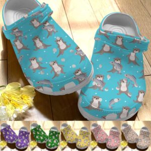 Otter Crocs Clog Classic Clog Whitesole Cute Otters Shoes