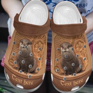 Otter Personalize Clog Custom Crocs Fashionstyle Comfortable For Women Men Kid Print 3D Personalized Cute Otter