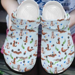 Otter Personalized Clog Custom Crocs Comfortablefashion Style Comfortable For Women Men Kid Print 3D Love Otters