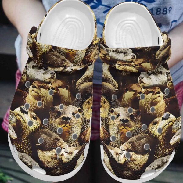 Otter Personalized Clog Custom Crocs Comfortablefashion Style Comfortable For Women Men Kid Print 3D Loving Otters