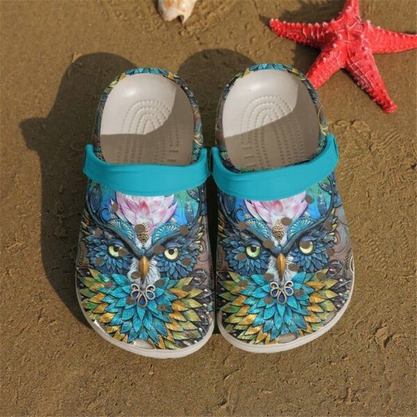 Owl Blue Sku 1729 Crocs Clog Clog Shoes