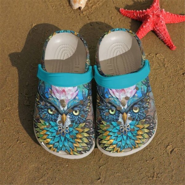 Owl Blue Sku 1729 Crocs Crocband Clog Comfortable For Mens Womens Classic Clog Water Shoes