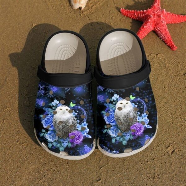 Owl Floral Sku 1755 Crocs Crocband Clog Comfortable For Mens Womens Classic Clog Water Shoes