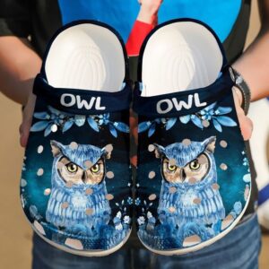 Owl I Love You Sku 1762 Crocs Crocband Clog Comfortable For Mens Womens Classic Clog Water Shoes