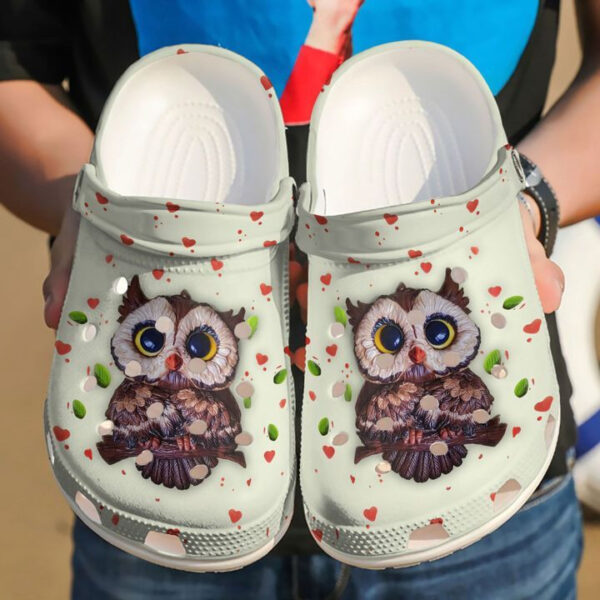 Owl Lovely Sku 1734 Crocs Clog Clog Shoes
