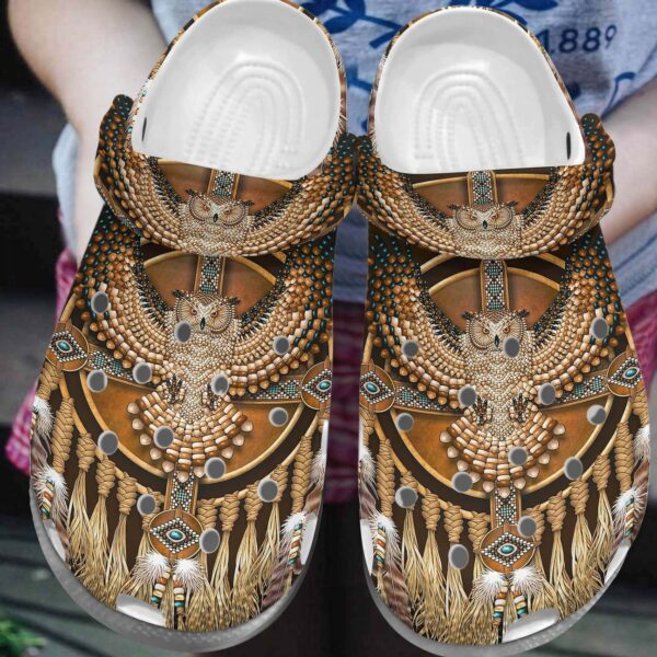 Owl Native Owl Personalized Clog Custom Crocs Comfortablefashion Style Comfortable For Women Men Kid Print 3D