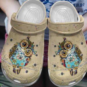 Owl Personalized Clog Custom Crocs Comfortablefashion Style Comfortable For Women Men Kid Print 3D Curious Owl