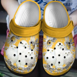 Owl Personalized Clog Custom Crocs Comfortablefashion Style Comfortable For Women Men Kid Print 3D White Owl