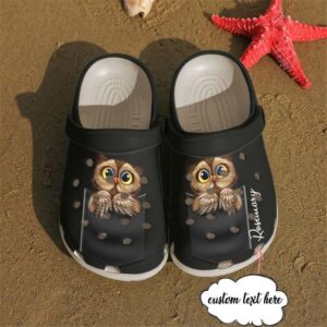 Owl Personalized Pocket Sku 1749 Crocs Crocband Clog Comfortable For Mens Womens Classic Clog Water Shoes