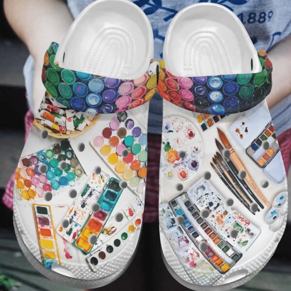 Painting Passion Personalized Clog Custom Crocs Comfortablefashion Style Comfortable For Women Men Kid Print 3D