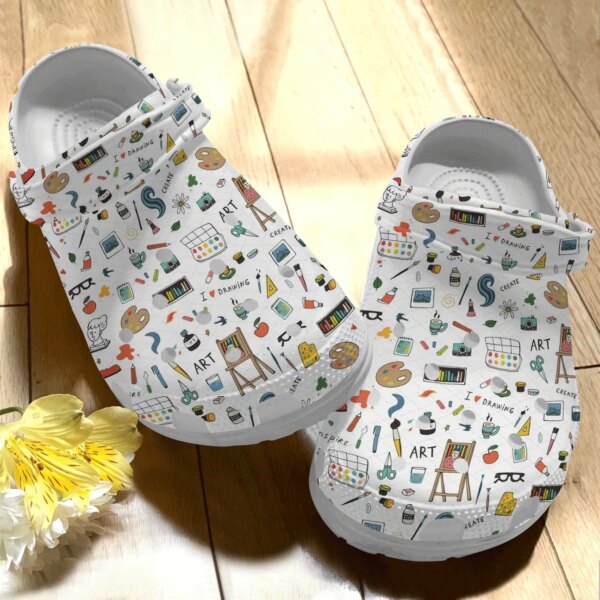 Painting Personalize Clog Custom Crocs Fashionstyle Comfortable For Women Men Kid Print 3D I Love Drawing