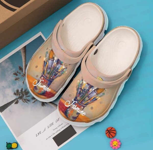 Painting Personalized Brushes Sku 1771 Crocs Crocband Clog Comfortable For Mens Womens Classic Clog Water Shoes