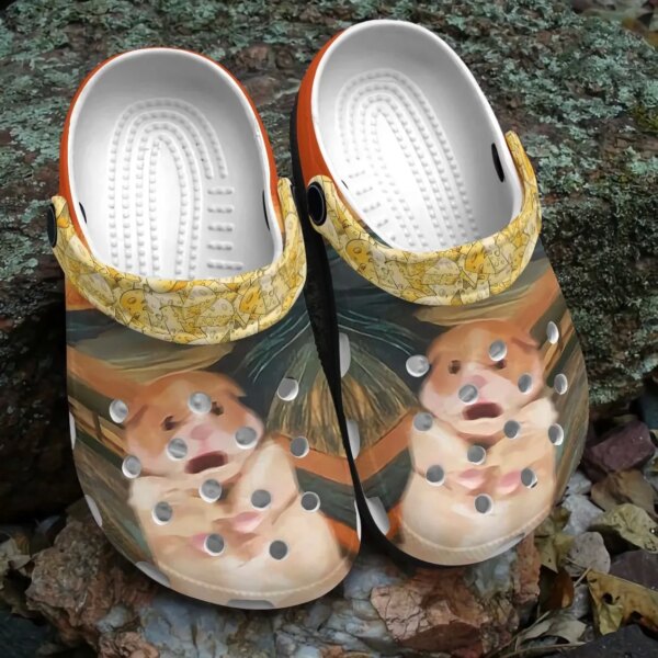 Painting Personalized Clog Custom Crocs Comfortablefashion Style Comfortable For Women Men Kid Print 3D Screaming Hamster