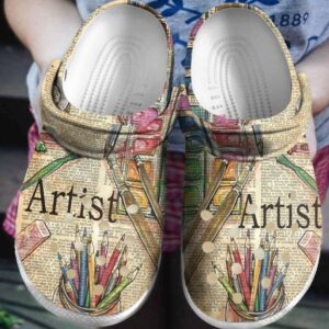 Painting Vintage Artist Sku 1772 Crocs Clog Clog Shoes