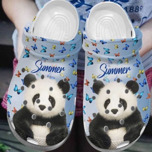 Panda Personalize Clog Custom Crocs Clog Fashionstyle Comfortable  Kid Print 3D How Cute Pandas Are !  For Mens And Womens