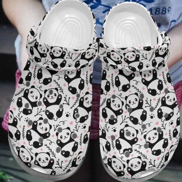 Panda Personalize Clog Custom Crocs Fashionstyle Comfortable For Women Men Kid Print 3D Lovely Panda