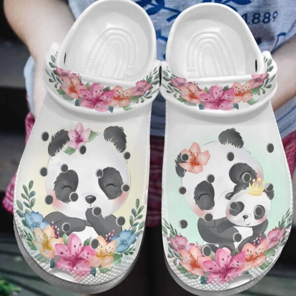 Panda Personalized Clog Custom Crocs Comfortablefashion Style Comfortable For Women Men Kid Print 3D Little Panda
