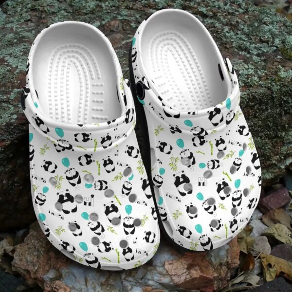 Panda Personalized Clog Custom Crocs Comfortablefashion Style Comfortable For Women Men Kid Print 3D Panda Life