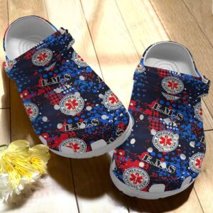 Paramedic Crocs Clog Classic Clog Whitesole Paramedic Ems Logo Shoes