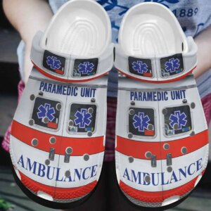 Paramedic Personalized Clog Custom Crocs Comfortablefashion Style Comfortable For Women Men Kid Print 3D Ambulance