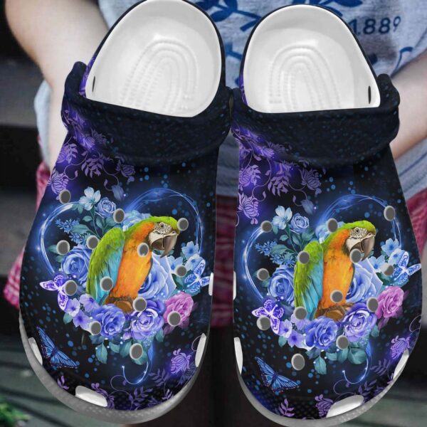 Parrot Personalized Clog Custom Crocs Comfortablefashion Style Comfortable For Women Men Kid Print 3D