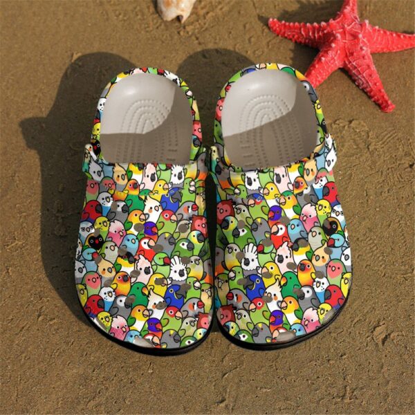 Parrot Personalized Clog Custom Crocs Comfortablefashion Style Comfortable For Women Men Kid Print 3D Parrot Pattern