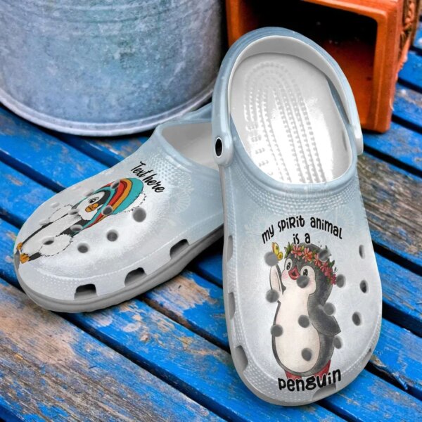 Peguin Personalized Clog Custom Crocs Comfortablefashion Style Comfortable For Women Men Kid Print 3D My Spirit Animal Is A Peguin
