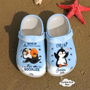 Penguin Chillin Sku 1786 Crocs Clog Clog Shoes