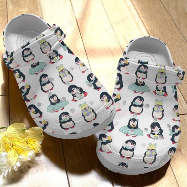 Penguin Crocs Clog Classic Clog Whitesole Lovely Penguin Shoes