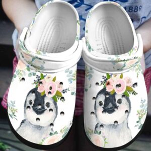 Penguin Personalized Clog Custom Crocs Comfortablefashion Style Comfortable For Women Men Kid Print 3D Little Penguin