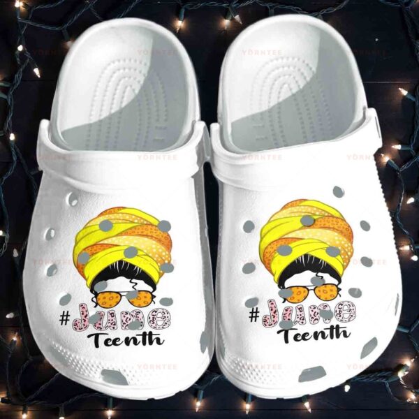 Personalized Africa Black Girl Glasses June Teenth Crocs Clogy Shoes For Mens And Womens