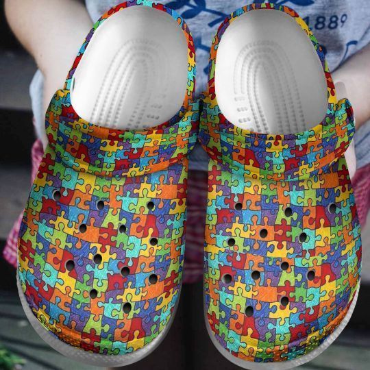 Personalized Autism Crocs Clogy Shoes For Mens And Womens