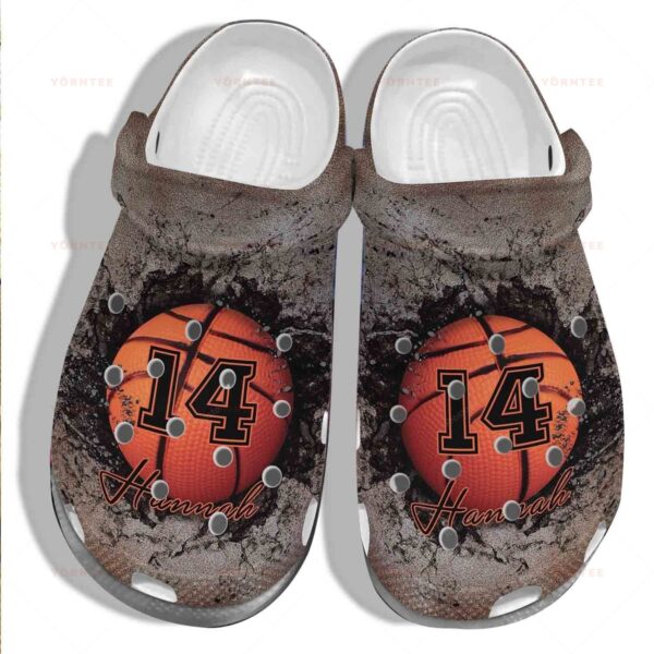 Personalized Basketball 3D   Crocs Clogy Shoes For Mens And Womens