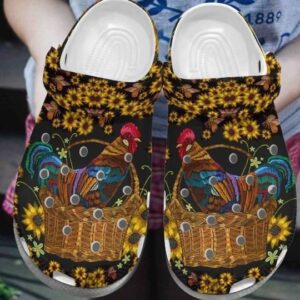 Personalized Beautiful Chicken Crocs Clogy Shoes For Mens And Womens