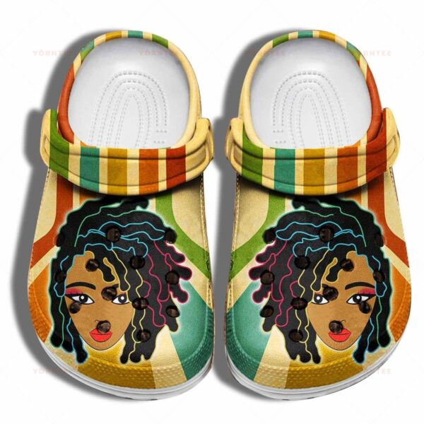Personalized Black Girl Hair Juneteenth Crocs Clogy Shoes For Mens And Womens