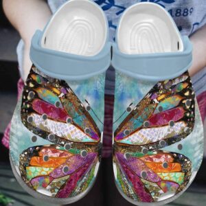 Personalized Butterfly Crocs Clogy Shoes For Mens And Womens