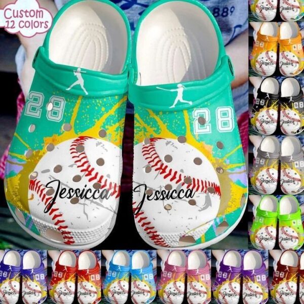 Personalized Crocs Clog Baseball