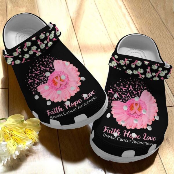 Personalized Crocs Clog Breast Cancer