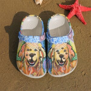 Personalized Crocs Clog Golden Retriever