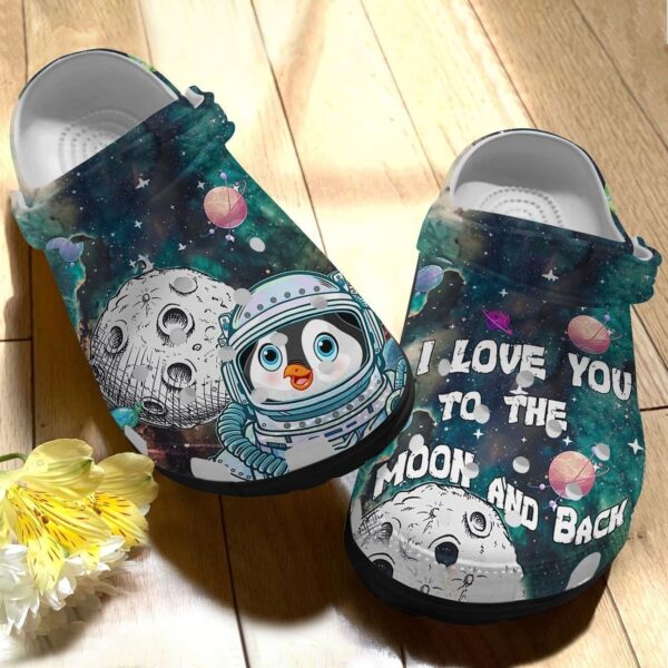 Personalized Crocs Clog Penguin Love U