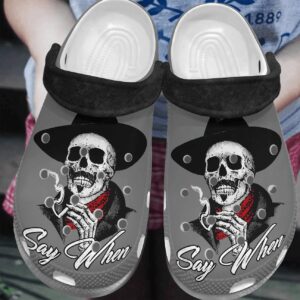 Personalized Crocs Clog Skull