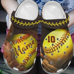 Personalized Crocs Clog Softball