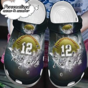 Personalized Crocs Clog Softball