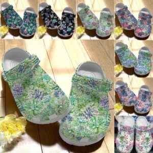 Personalized Crocs Clog Succulent