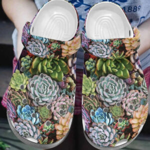 Personalized Crocs Clog Succulent