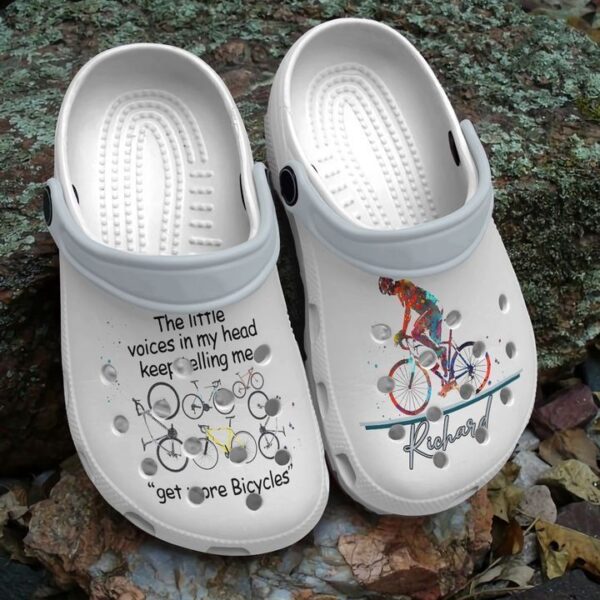 Personalized Cycling Lovers  Crocs Clogy Shoes For Mens And Womens