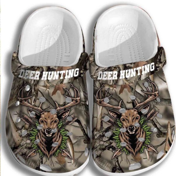 Personalized Deer Hunting Crocs Clogy Shoes For Mens And Womens