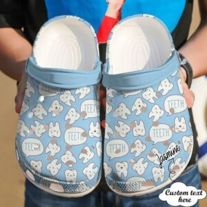 Personalized Dentist  Happy Teeth Crocs Clog Clog Shoes Crocs Clog For Mens And Womens