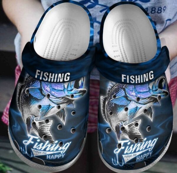 Personalized Fishing Lovers Crocs Clogy Shoes For Mens And Womens