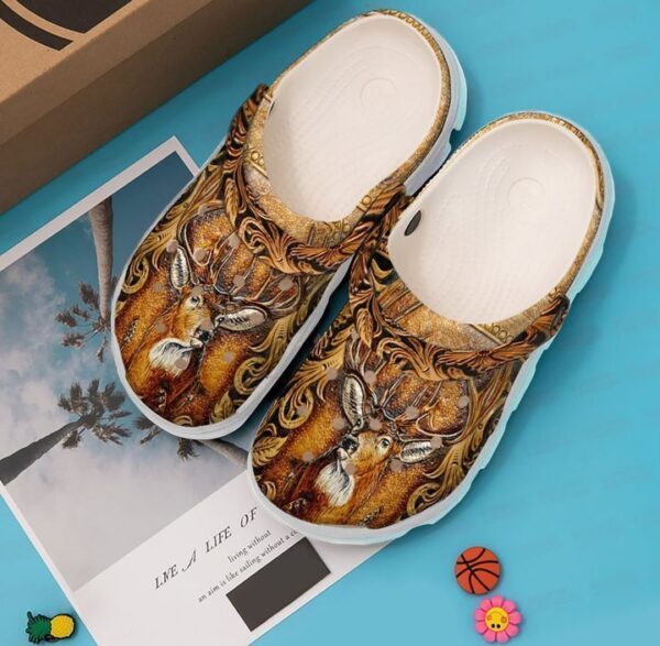 Personalized Hunting Deer Crocs Clogy Shoes For Mens And Womens